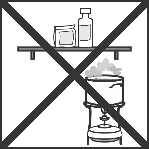 Not near stove_paraffin